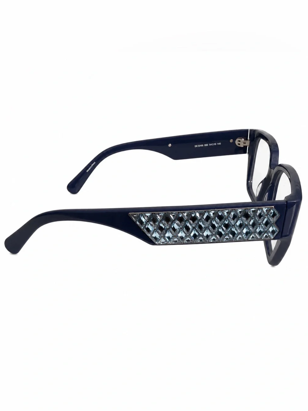 NEW Swarovski CRYSTAL Navy Blue Women's Cat-Eye Glasses RX SK5446 090